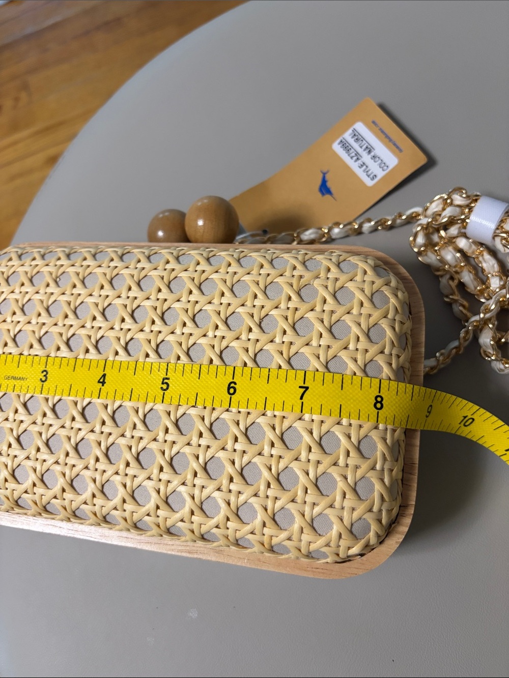 NWT Tommy Bahama Natural Cane Woven Crossbody Clutch AZ7999A - Picture 8 of 9